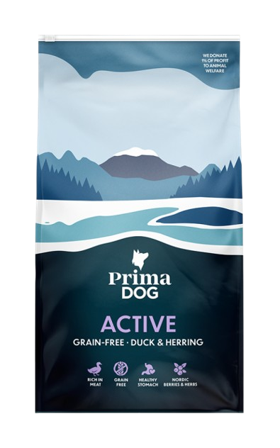 Prima Dog - Voksen All Breed Active Duck & Sild 10 kg - Hund - Hundefôr & hundemat - Tørrfôr for hund - ZOO.no