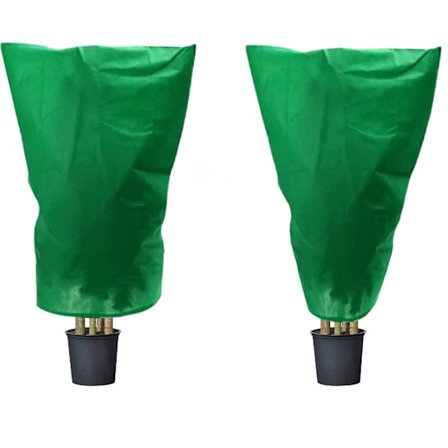 2 kpl kasvien suojapeite, kasvien pakkassuoja kiristysnyörillä ja vetoketjulla (180*120cm)