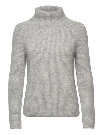Falodan Pullover Striktrøje Grå BOSS