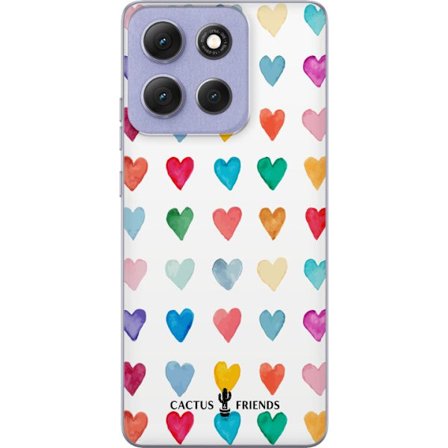 Yhteensopiva Puhelinkuori Motorola Motorola Moto G86 Cactus and Friends - Watercolor Love Grid