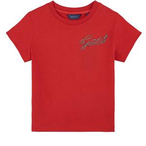 Kids - GANT Red Rope Script T-Shirt - Tops - 98/104 cm - Red - Mädchen