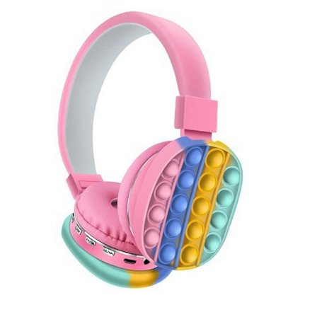 Bluetooth-headset, trådløst stereoheadset med rosa
