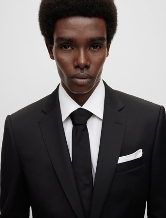 BOSS H-Pocket Square - White - ONE SIZE