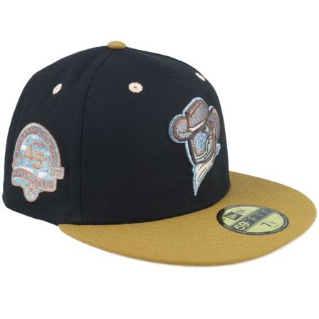 New Era - MiLB Svart fitted Keps - Sugar Land Space Cowboys Daredevil 59FIFTY 45 Anniversary Black/Gold Fitted @ Hatstore