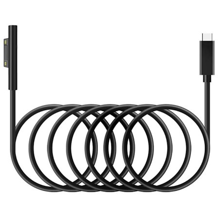 USB Type C Strømadapter 15V PD Ladekabel for Surface Pro 7/6/5/4/3/GO/BOOK 1/2 Bærbar PC