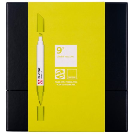 TALENS | PANTONE Marker Ensemble de 9 Green Yellow
