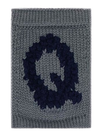 Smallstuff | Knitted Letter Q, Blue | ONE SIZE 10 cm