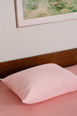 Jotex - Kissenhülle Aus Musselin Hellrosa - AMILIA - Kaufe Kopfkissenbezüge bei Jotex