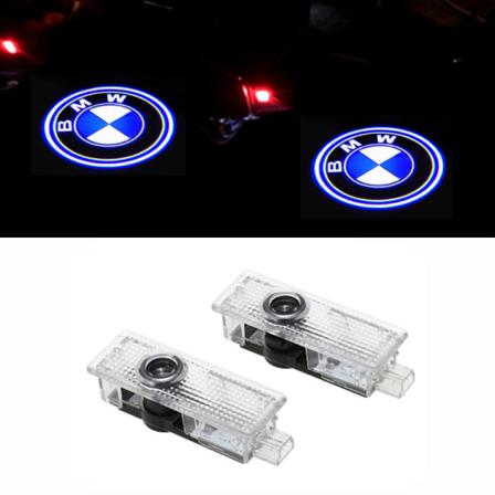 2x Dörr Led-logotyp Projektorlampor För Bmw-seriens Bilar (stil 1)