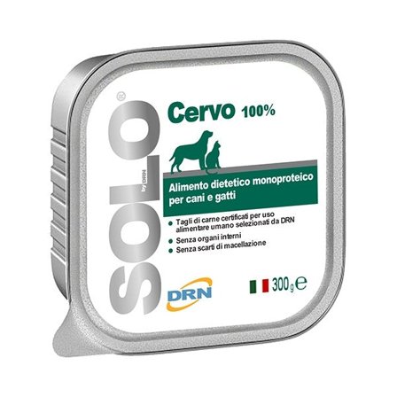 Drn Solo Cervo Alimento Dietetico Monoproteico Umido Per