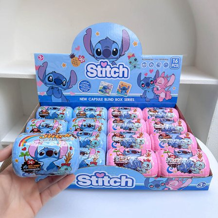 1 stk. Stitch Blind Box Capsule Utpakking Moro Overraskelse Ryggsekk Tilbehør Nøkkelring Lanyard Dukke Leke