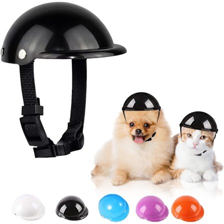 Kæledyrshjelm til hund, hvalpehjelm, udendørs beskyttelseshjelm til kæledyrs-chihuahua
