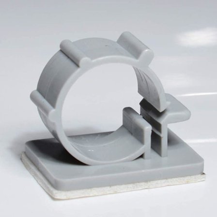 16-18mm Håndværktøjs Plast Rørklemmer Selvklæbende Kabelklips Justerbar Netværkskabelklips Organiser Vaskemaskine Vandrør Vægklemme Sikring