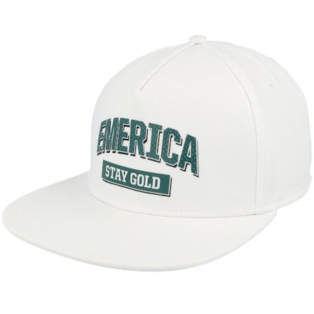 Emerica - White snapback Lippis - Team Stay Gold White Snapback @ Hatstore