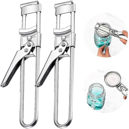 2 stk. Master Opener Justerbar Dåseåbner, Justerbar Multifunktionel Rustfrit Stål Dåseåbner, Manuel Dåseåbner Til Seniorer