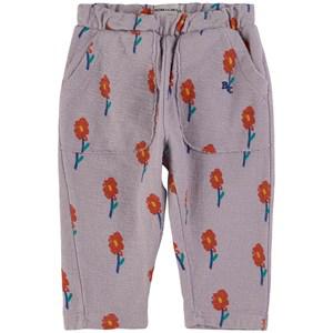 Kids - Bobo Choses Lavender Floral Sweatpants 6-12 Months - Bottoms - 6-12 months - Purple