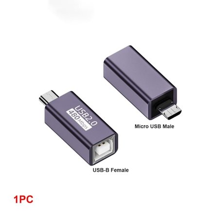 USB-B til Type-C Converter MIDI Adapter USB-B TIL MICRO USB USB-B