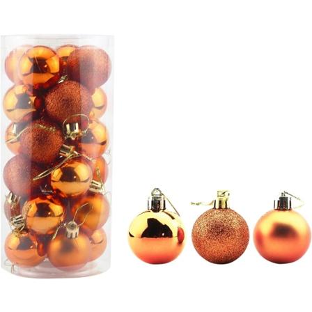 24 kpl 6 cm Oranssit Pienet Joulupallokoristeet S rkym t n Joulukoristeet Puupallot Juhlaan H juhlaan
