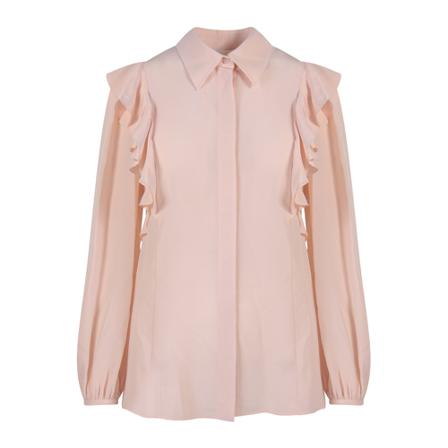 Chloé Women& Clothing Shirts Pink Ss23 , Roze , Dames , Maat: S