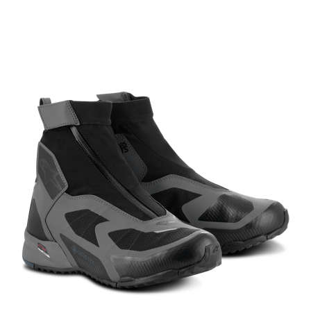 Motorradstiefel Alpinestars CR-8 Gore-Tex Schwarz/Dunkelgrau/Petrol/Blau 44