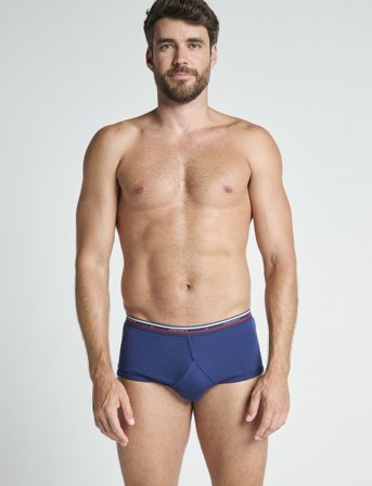 Jockey Y-Front Brief - Navy - S