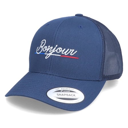 Iconic - Blue - trucker - Cap - Bonjour Navy Trucker - Hatstore