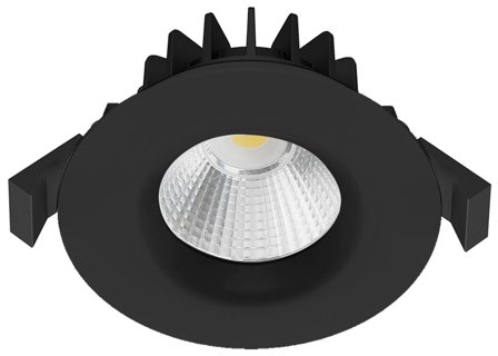 Westal WLD-R74 Indbygningsspot fast, 6 W 2700 K, 390 lm, Sort, 60°, Belysning