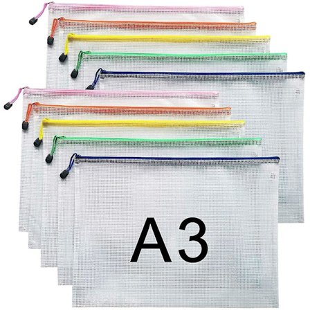 Zk- A3 Dokumentmappe Fil Lynlåsposer Plastikmapper Mappe (a3-10stk)