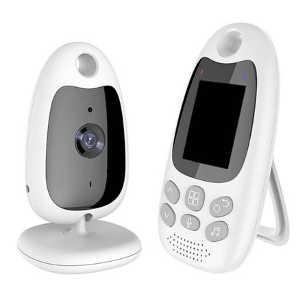 Babycall med kamera, bærbar 2,4 GHz nattesynsvideo babycall -AD9-