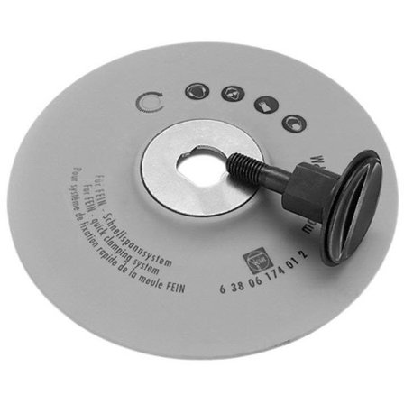 Fein 63806174028 Slipetallerken med spennenhet, inkl. låseskrue, Maskintilbehør & forbruk