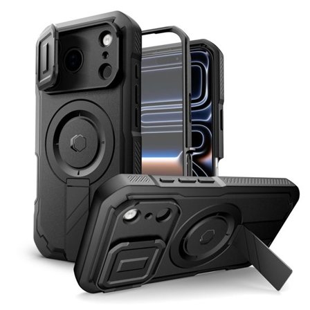 Tech-Protect Kevlar MagSafe-fodral för iPhone 17 Pro - svart