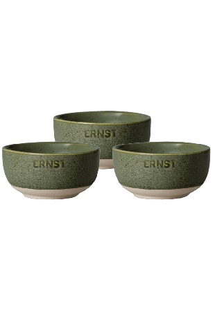 ERNST Skål stengods Tallrikar & skålar Grön d8 h4