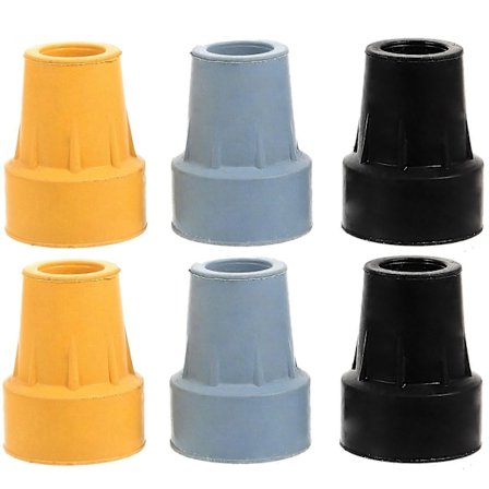 6 stk. Vandrestav Spids Udskiftning Skridsikker Krykkepude Vandrestav Dæksel