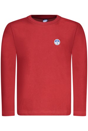 North Sails T-shirt Maniche Lunghe Bambino Rosso