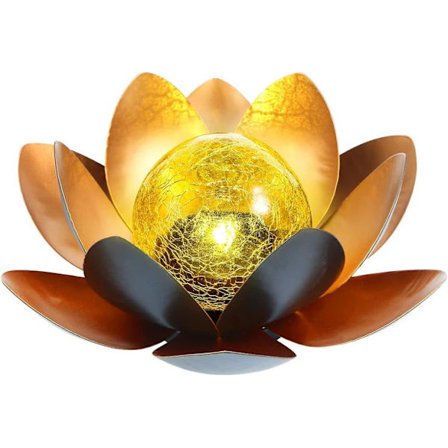 Hagesollampe Dekorasjon Sol Lotus LED Sol Lotus Lampe Lotus Sol