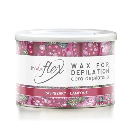 400g Flex - Raspberry - Varmt Vax Burk - Italwax