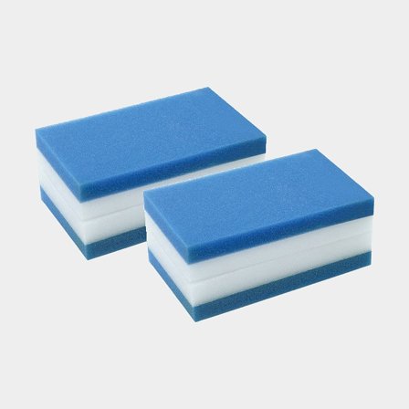 Esponjas de melamina / esponjas de limpieza 1852-Marine, 7.6 x 2.5 cm, paquete de 2