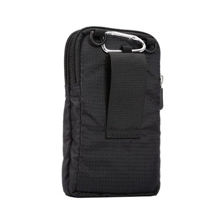 Herre Mobiltelefon Belteveske, Herre Belteveske Crossbody, 6.9" Nylon Skuldertaske Liten Skuldertaske f