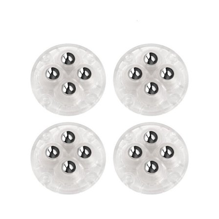 4stk Møbel Hjul Hjul Universal Hjul TRANSPARENT STÅL