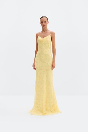 Malina - Sorelle maxikleid - 42 - Light Lemon