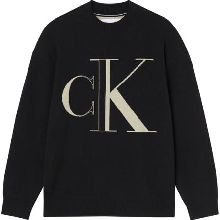 Calvin Klein Men& Clothing Sweatshirts J30J320863 Sort, Herre