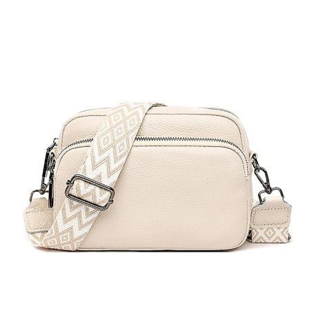 Håndveske Ekte Skinn Luksus Håndvesker Damevesker Designer Skinnveske for Kvinner Vintage Liten Dame Skulderveske Crossbody Vesker (Beige)