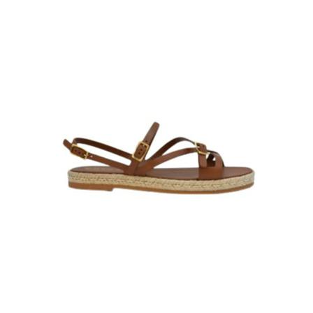 Tod's, Flat shoes Leather Bruin, Dames, Maat:36 EU