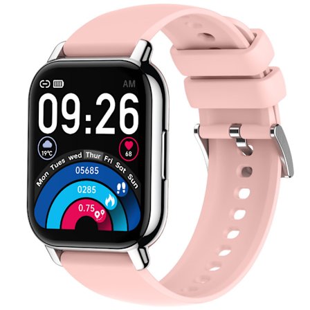 Smartwatch för kvinnor, julklapp, samtal/blodtryck/100+ sportlägen, smartwatch för kvinnor, andningsfrekvens, puls, syremättnad, sömn [db]