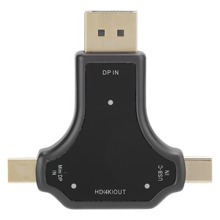 3 i 1 Multifunktionsadapter HD/DP/Mini DP till HDMI för Laptop