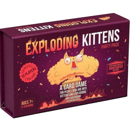Exploding Kittens Party för 10 spelare - Rysk Roulette, ett enkelt, familjevänligt spel Fake Artist Game