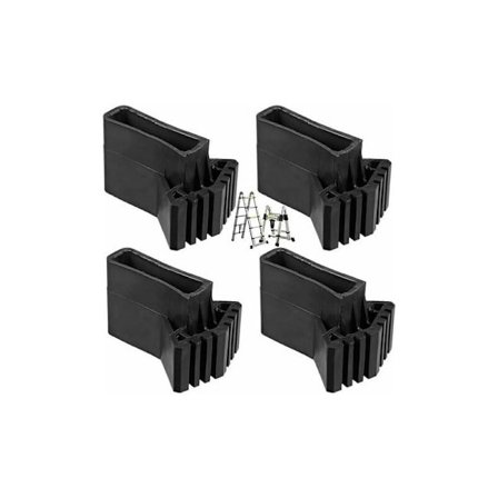 Stegefotsskydd Fotförlängningsstegefötter Stege halkfria gummikuddar Universal halkfria gummiestegeersättningsfötter(4st)