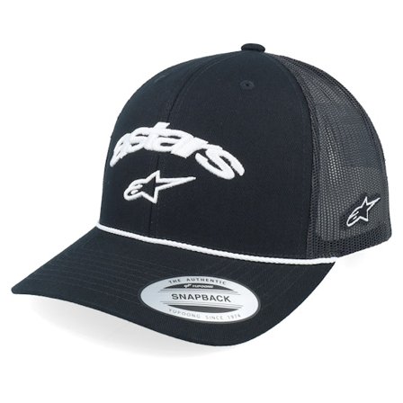 Alpinestars - Black trucker Czapka Z Daszkiem - Agree Hat Black/Black Trucker @ Hatstore