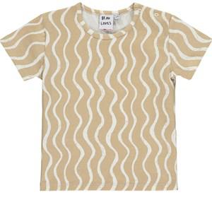 Beau Loves Beige Wiggle Print T-Shirt 18-24 Months - Tops - 18-24 months - Beige
