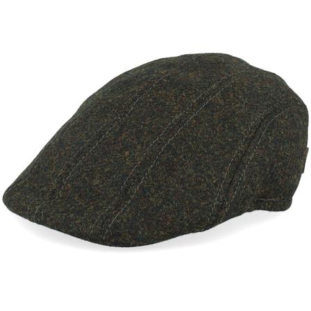MJM Hats - Maddy Ear Flap 32 Virgin Wool Loden Green Flat Cap Flatcap Green Cap - @ Hatstore